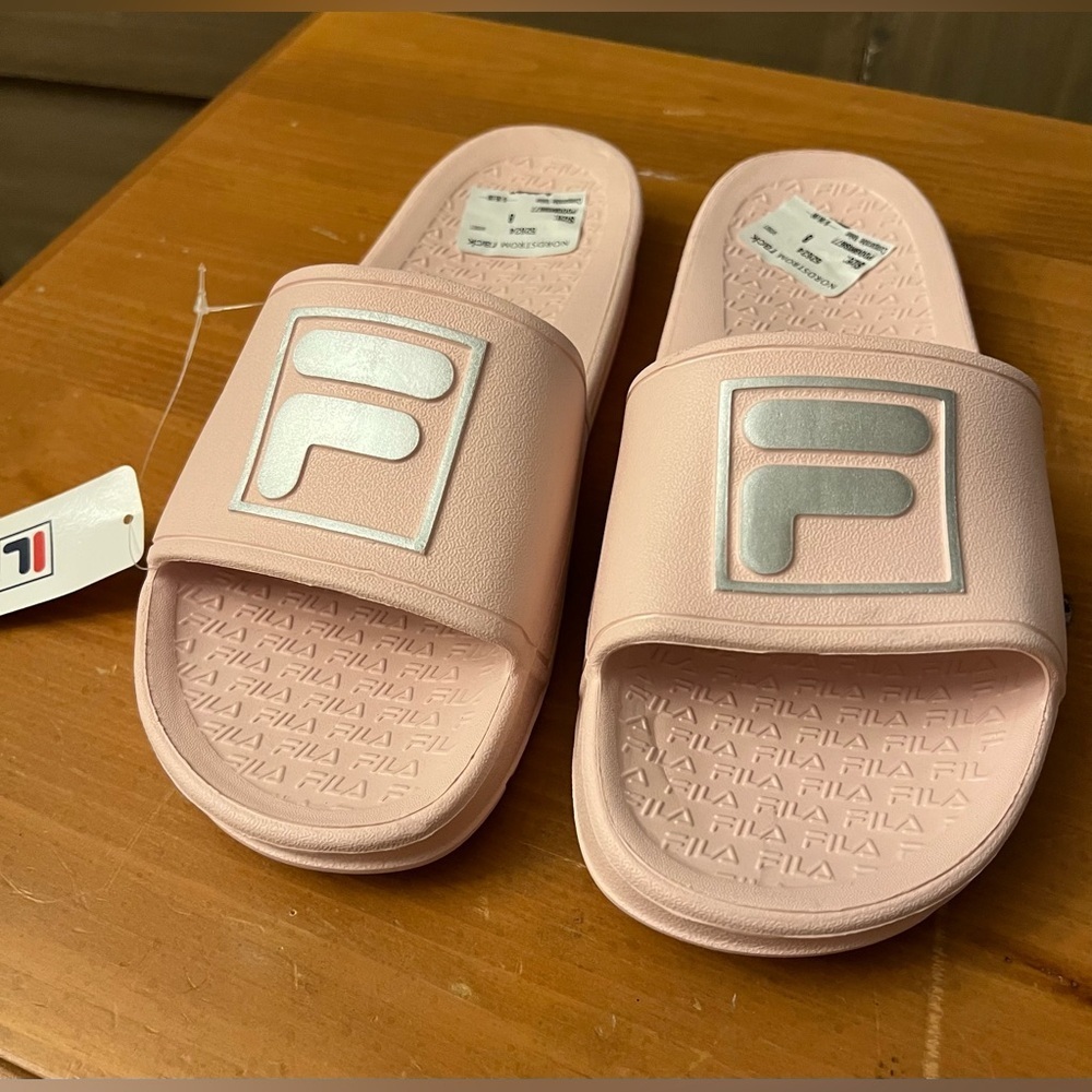 Fila Women's Pink Slide Sandals